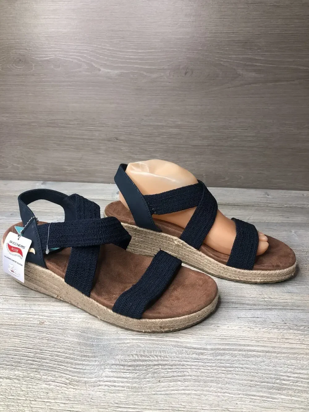 Skechers x Martha Stewart Arch Fit Beverlee Brentwood Wedge Sandal Women's 10